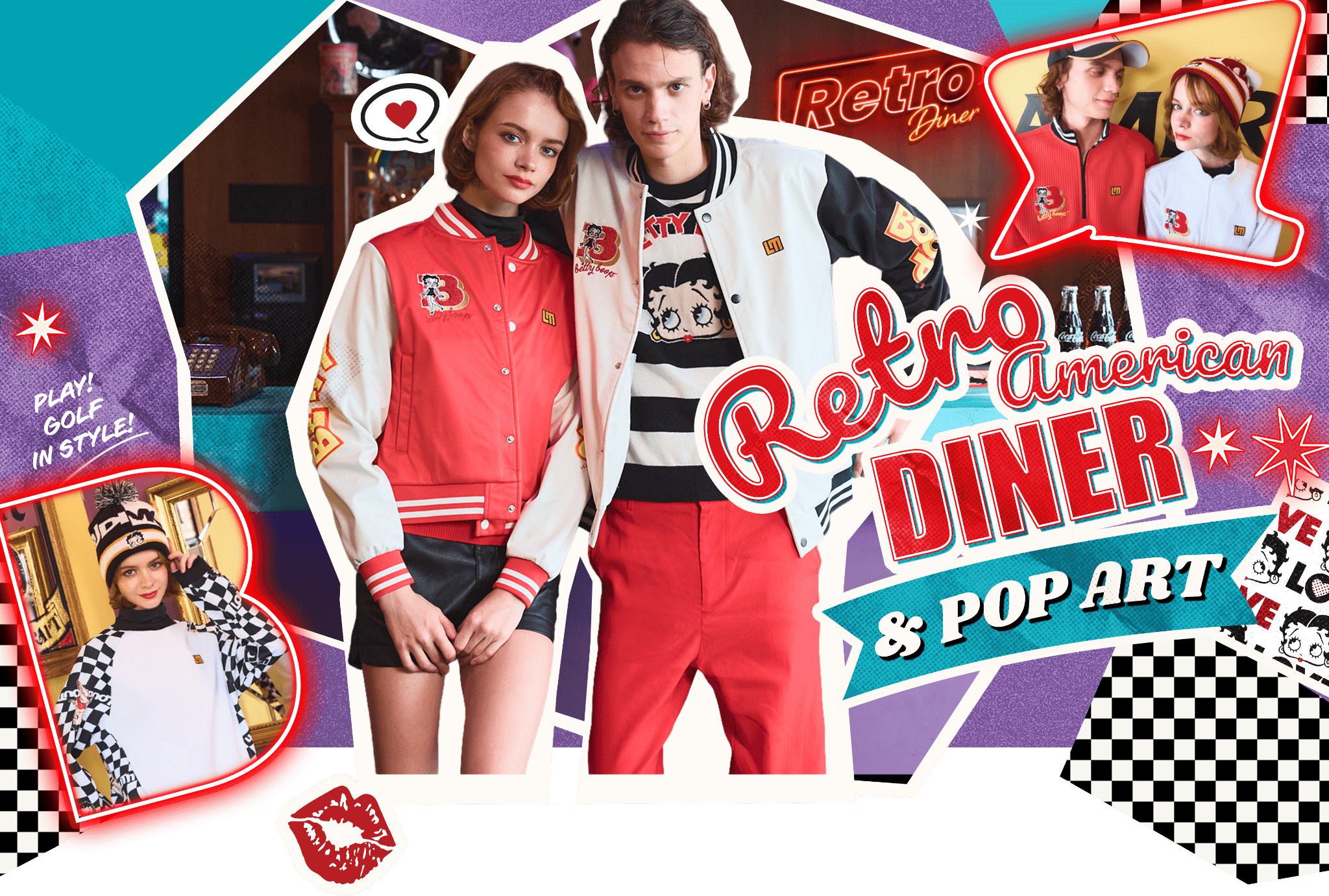 LOUDMOUTH × Betty Boop™ Retro American Diner & Pop Art